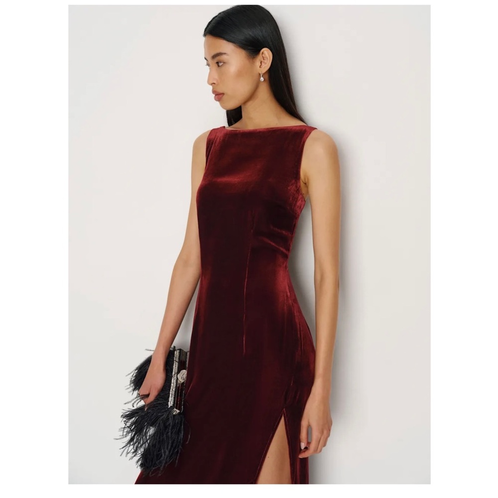 Reformation Romy Velvet Dress - Picture 2 of 10